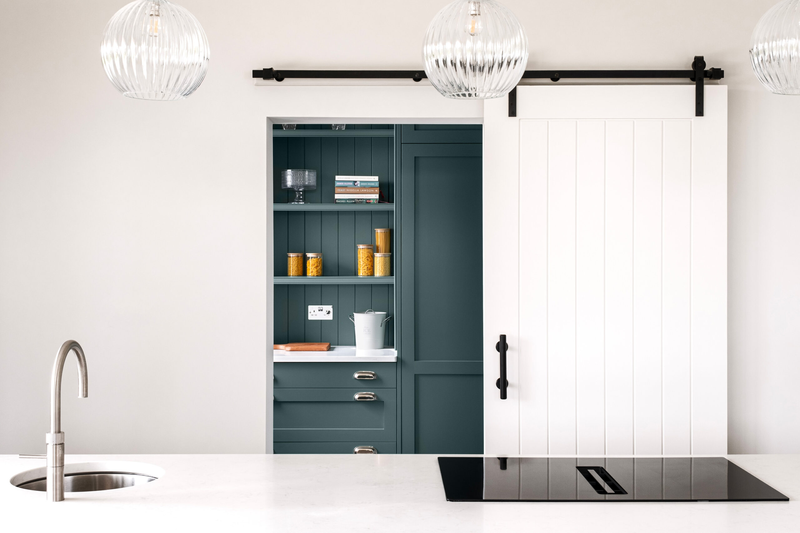 A completed bespoke kitchen by Shaker & May at The Beeches